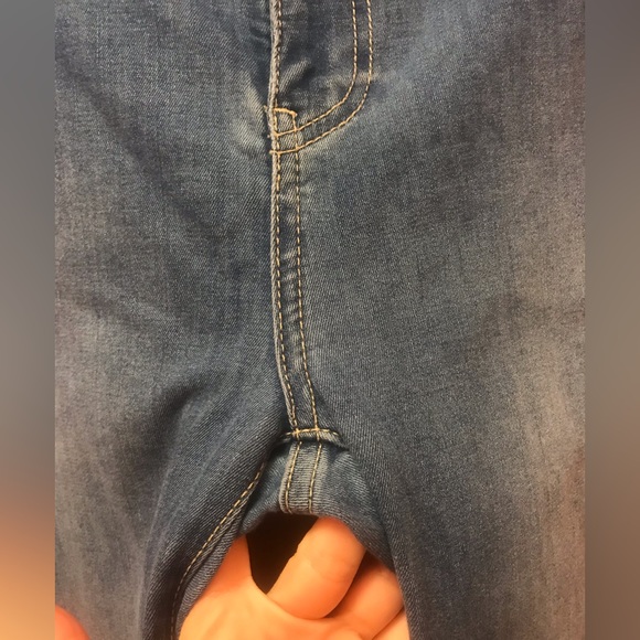 We the Free People 'Just Float On' Wide Flare Raw Distressed High Rise Jeans 25 - Picture 5 of 10